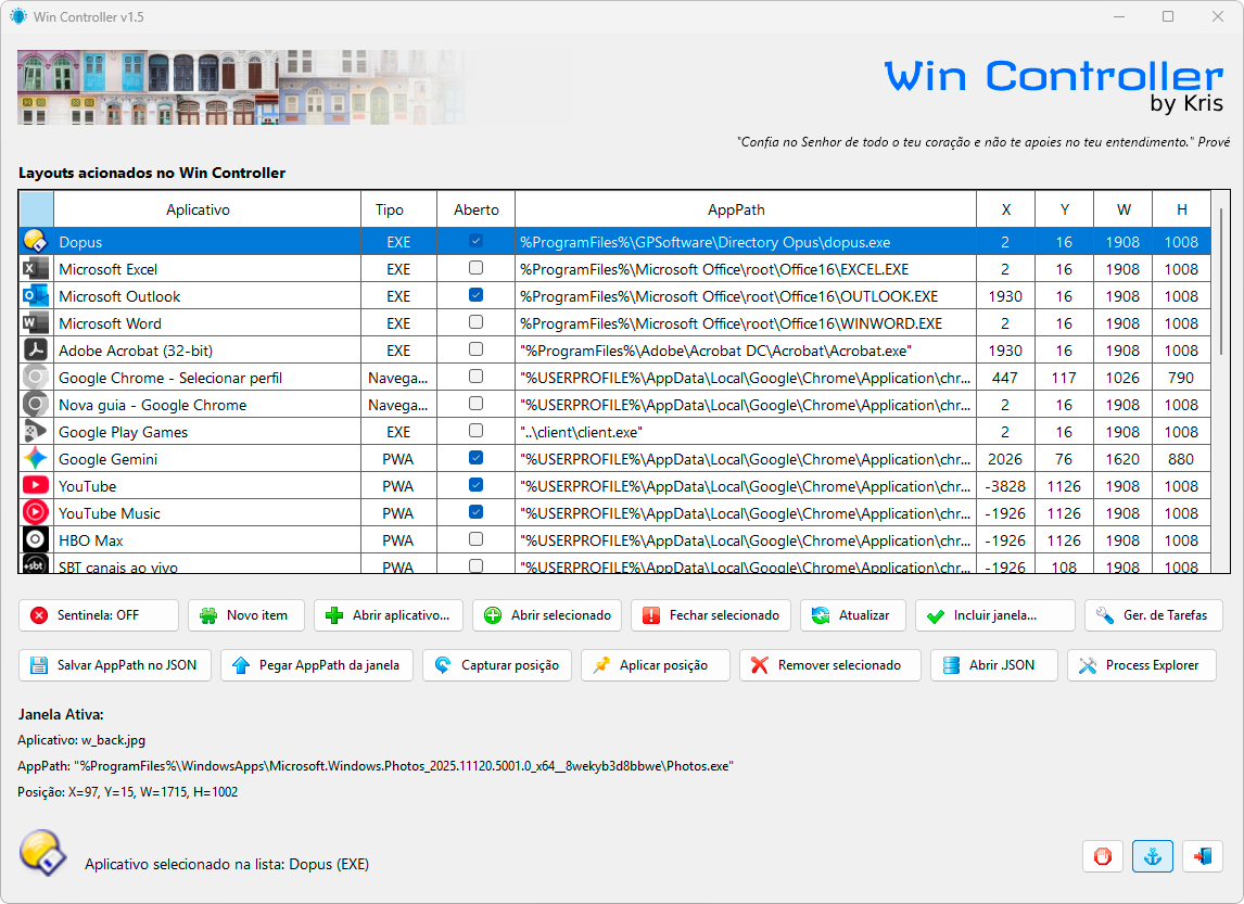 Win Controller Interface